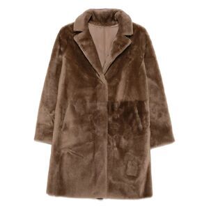 Suprema Brown Coats - Faux Fur Coats Women